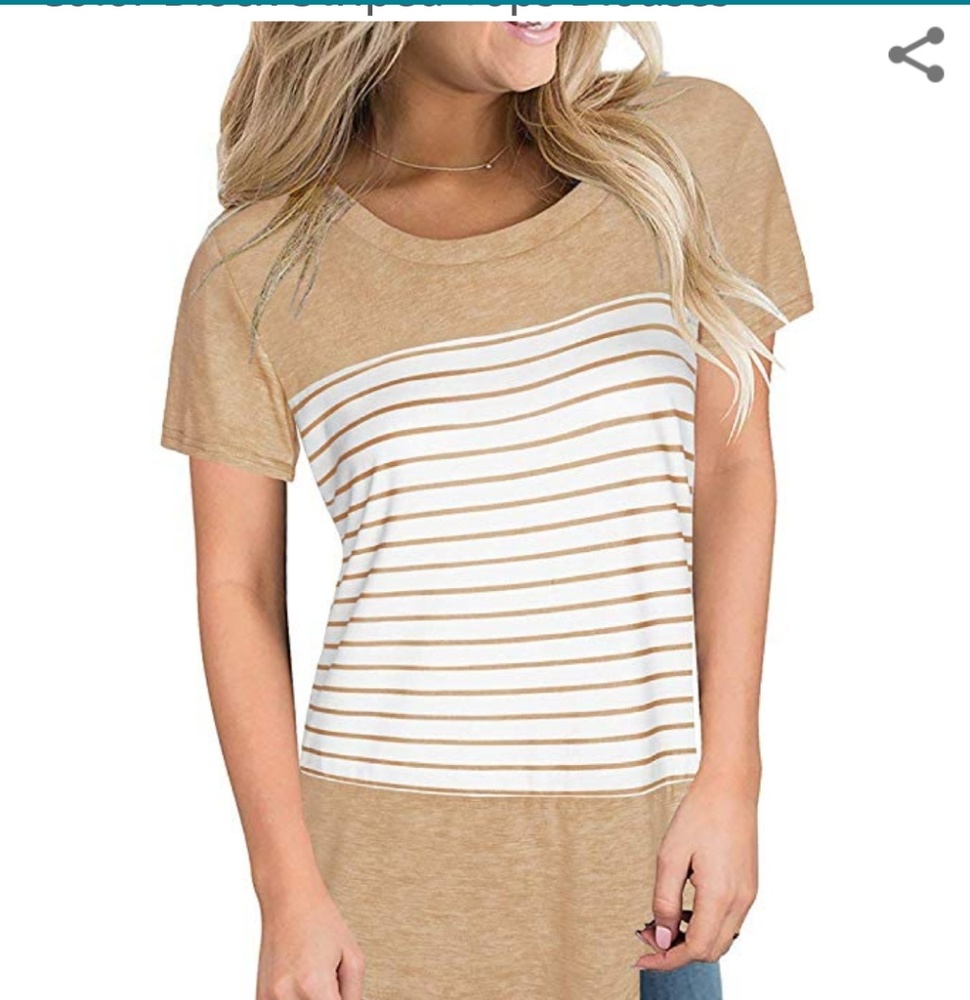 🤑FINAL SALE🤑 \AOKOSOR APRICOT& whit tee